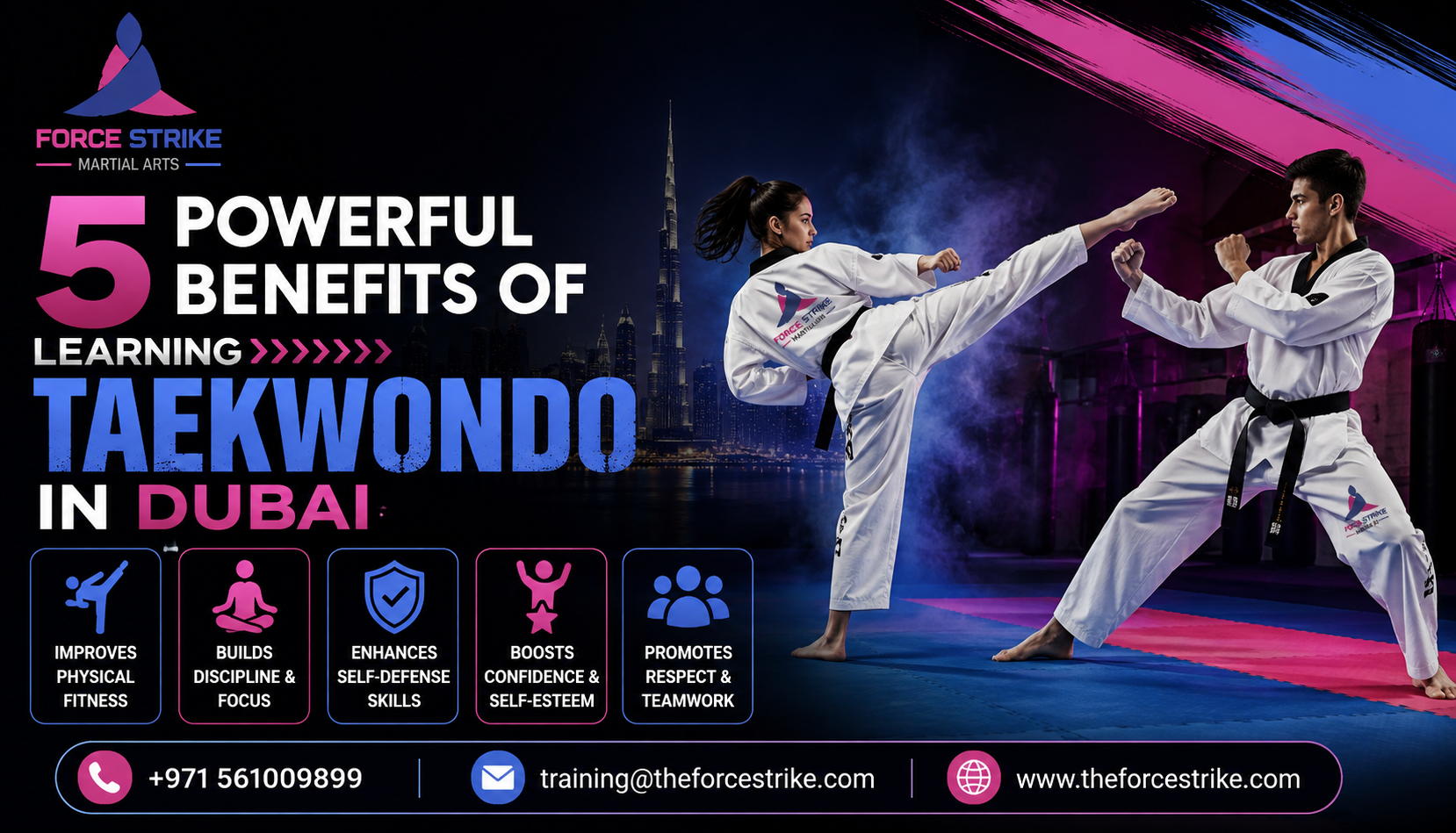 5 Powerful Benefits of Learning Taekwondo in Dubai
